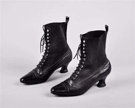 Vintage Victorian Style Lace Up Ankle Boots Us 7 Europe