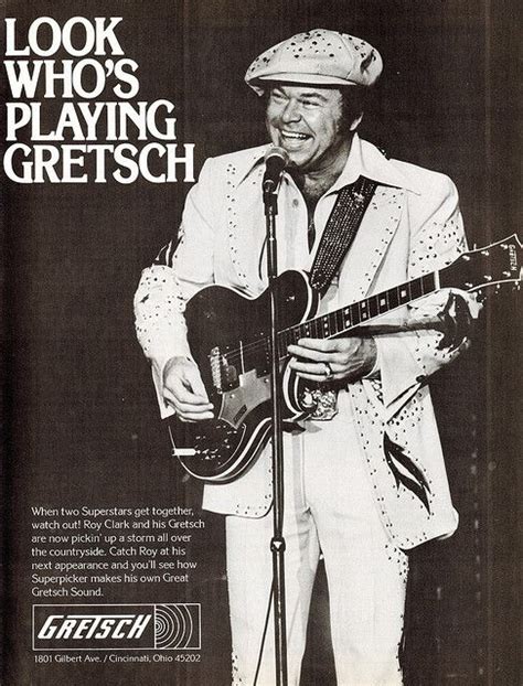 Gretschroy Clark Guitar Ad 1978 Roy Clark Gretsch Clark