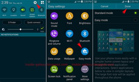 Inside Galaxy Samsung Galaxy S5 How To Disable Easy Mode In Android 4