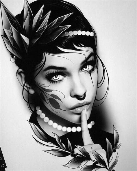 Woman Face Tattoo Sketch Slaying Forum Photo Galery