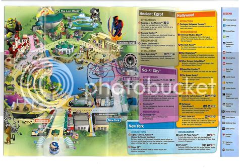 Click On The Map To Enlarge Universal Studios Singapore Park Map Part