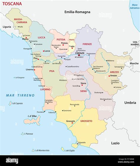 Cartina Toscana Per Province Carta Geo Europa