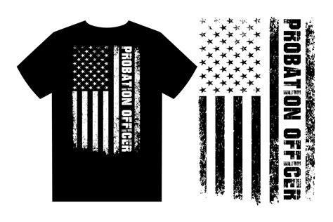 Probation Officer with USA Flag Design Graphic by Flag Station