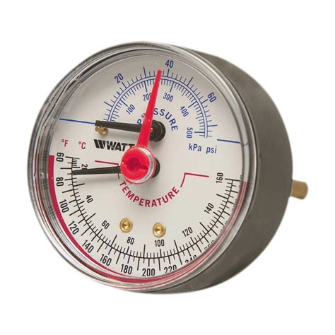 Watts Temperature And Pressure Gauge At