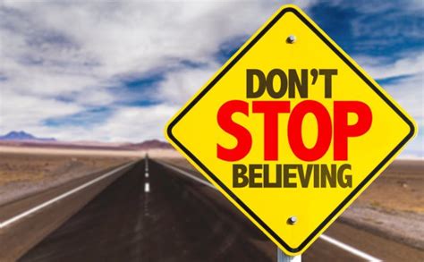 Don't stop believin' hold on to the feelin' streetlight people (x3). Overcoming Stock Photos, Illustrations and Vector Art ...