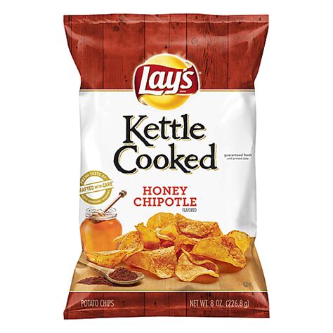 Lays Kettle Cooked Honey Chipotle Flavored Potato Chips 8 Oz Shop