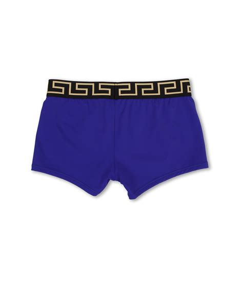 Versace Iconic Lycra Swim Trunk In Blue For Men Royal Blue Lyst