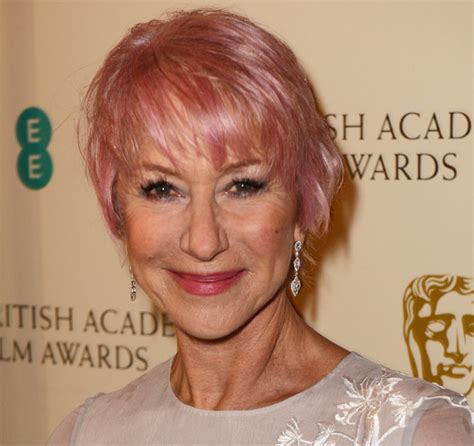 Chatter Busy Helen Mirrens Pink Hair At The Bafta Awards What Was