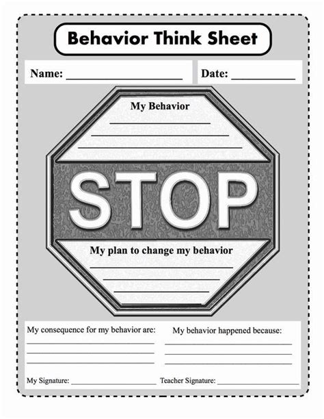 Stop And Think Activities Worksheets Unique Stop Think And Choose