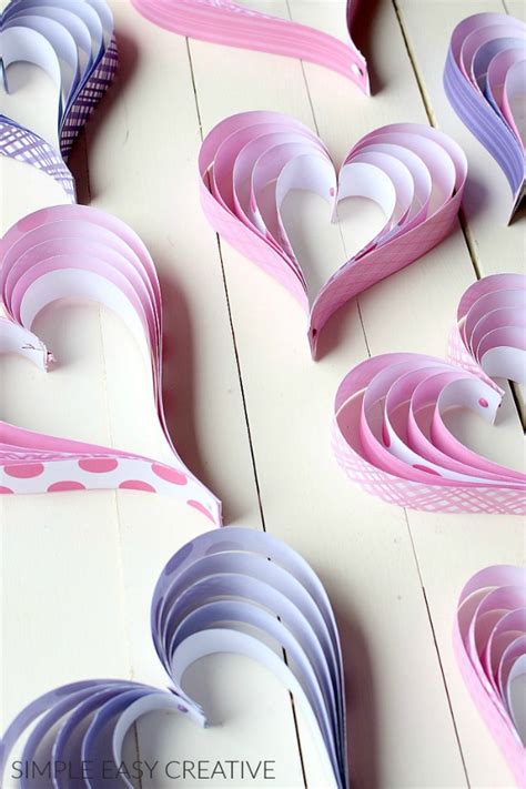 How To Make Paper Hearts Hoosier Homemade