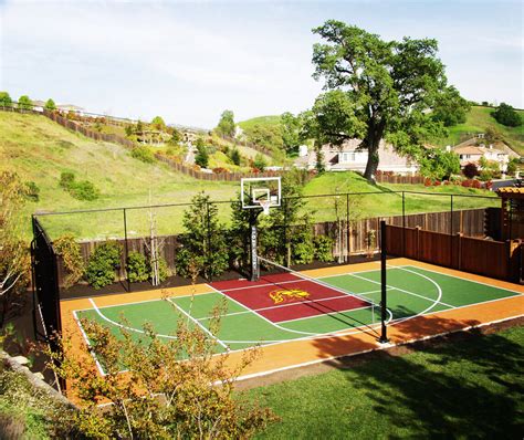 Backyard Basketball Courts Outdoor Residential Allsport America