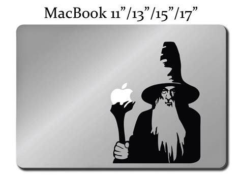 Gandalf Lord Of The Rings Decal Laptop Macbook Mac Pro Air Sticker