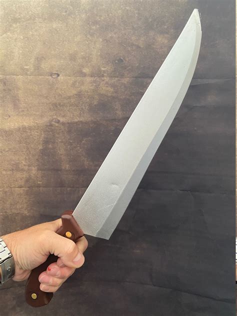 Fake Butchers Knife Pu Movie Prop Myers Style Kitchen Etsy