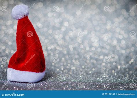 Christmas Santa Hat Decoration Stock Image Image Of Glow December