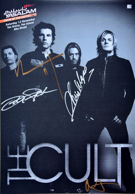 The Cult Gig Poster - Abu Dhabi 12-11-2011 - Billy Duffy