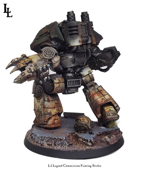 Each fallen champion who rests within the sarcophagus of a dreadnought has seen a thousand battles and slain foes beyond counting. Deathguard Contemptor Dreadnought Commission - Spikey Bits