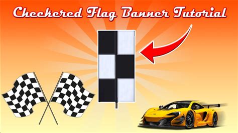 Minecraft Banner Tutorial How To Make A Checkered Flag Banner Youtube