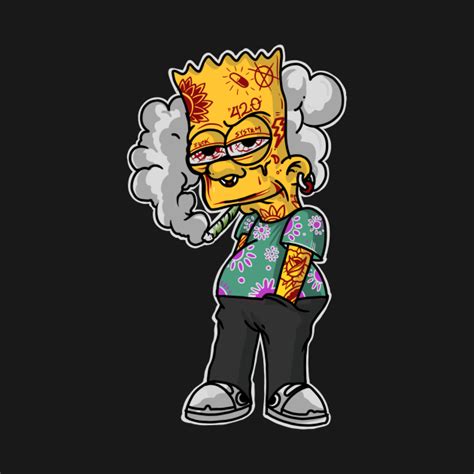 Trippy Bart 420 Bart Simpson T Shirt Teepublic