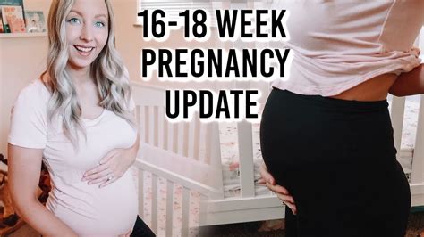 16 18 Week Pregnancy Update Belly Shot And Symptoms Youtube