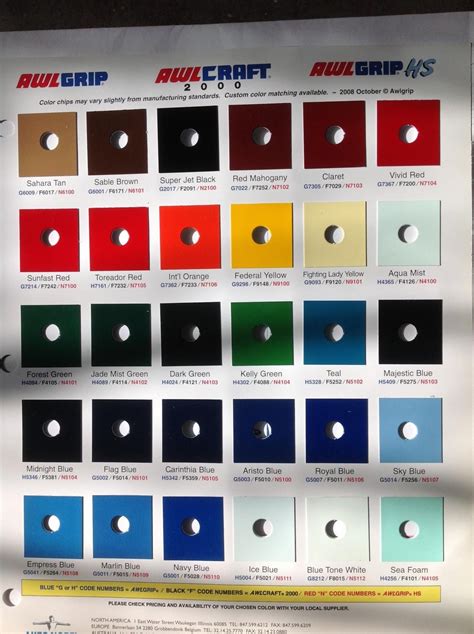 Maaco Paint Colors Chart