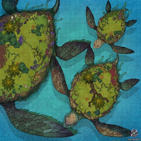 Turtle Islands Public X Dr Mapzo On Patreon In Dnd World Map Dungeons And