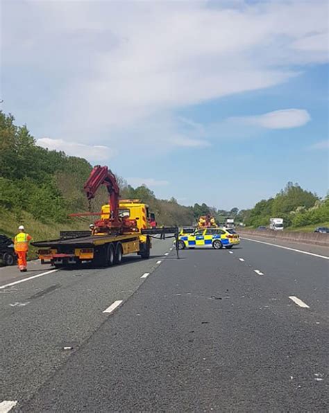 One lane closed and traffic is moving. M6 traffic latest: M6 CLOSED after serious crash near ...