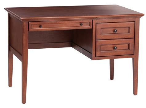 Mckenzie 3 Drawer Desk Glazed Antique Cherry By Wittier Wood Furniture
