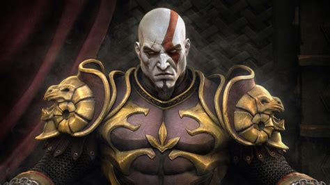 Kratos God Of War In Throne Wallpaper Hd Games 4k Wallpapers Images