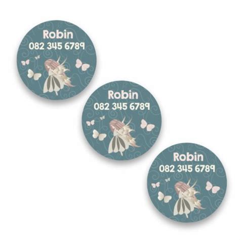 Fairies Butterflies Round Shoe Labels The Ink Room