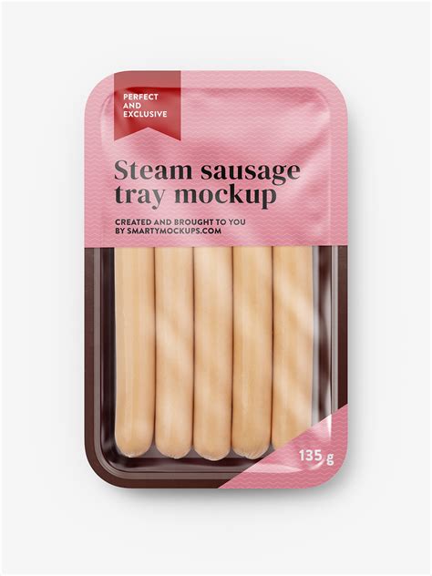 Steam Sausage Tray Mockup Smarty Mockups