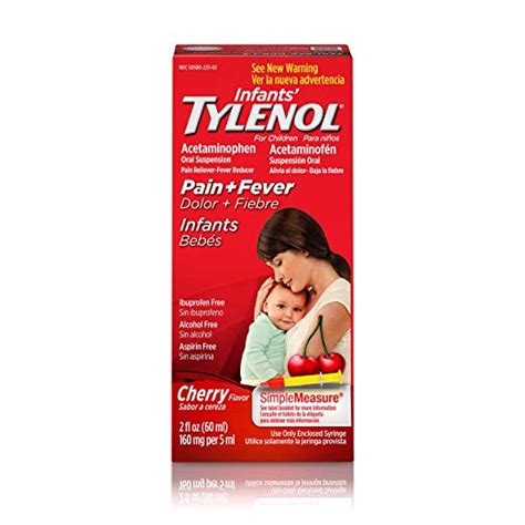 Infants Tylenol Acetaminophen Liquid Medicine Cherry Fl Oz Fever Reducer Fever Medicine
