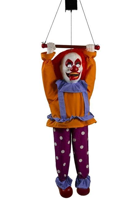 animated headless clown on swing halloween decoration animated halloween props halloween