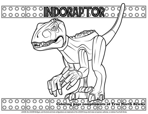 LEGO Jurassic World Dinosaur Coloring Pages Indoraptor  XColorings.com