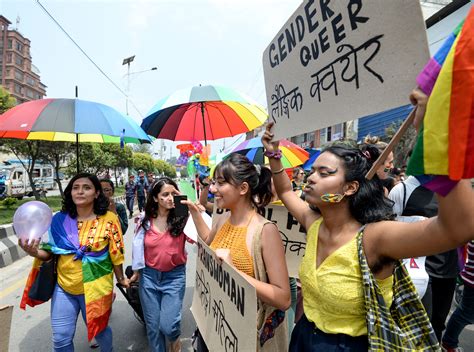 Nepal Holds First Pride Parade In Kathmandu Pinknews