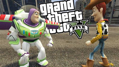 Gta 5 Mods Toy Story Buzz Lightyear Vs Woody Mod