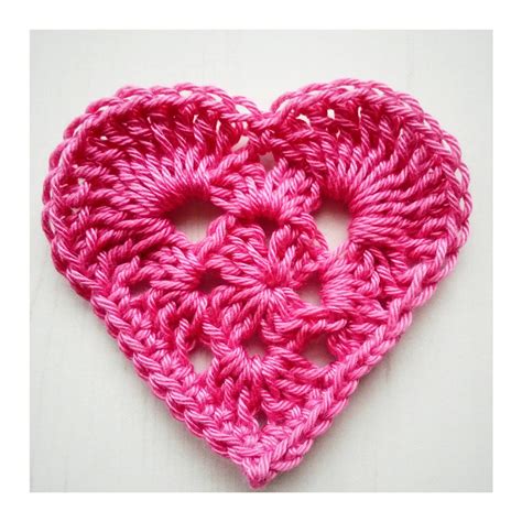 Crochet Tea Party Granny Heart Square
