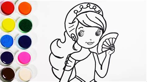Disney Princesas Dibujos De Princesas Bebes Para Colorear Faciles