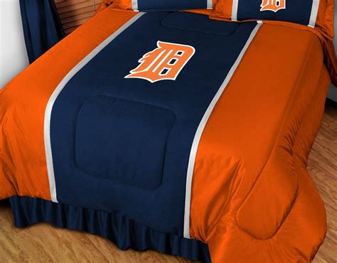 Detroit Tigers Mlb Sidelines Comforter Bedspread Blanket Sports Mlb