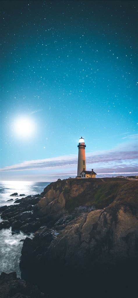Pigeon Point Lighthouse Pescadero United States Iphone X Wallpapers