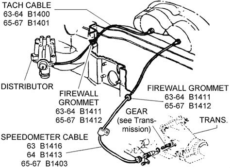 Tach Cable And Related Diagram View Chicago Corvette Supply