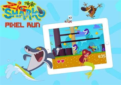 App Zig And Sharko Pixel Run Xilam Animation