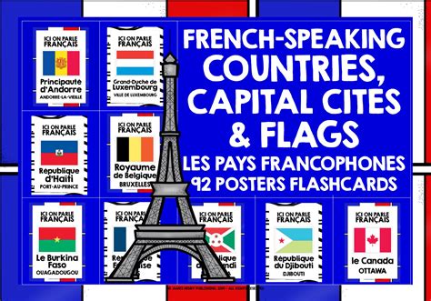 French Speaking Countries Posters Teaching Resources