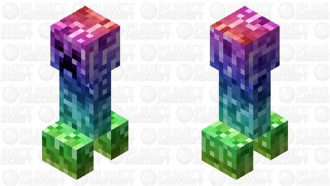 Rainbow Creeper Minecraft Mob Skin