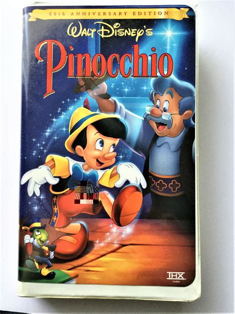 Walt Disney Pinocchio Special 60th Anniversary Edition Vhs Remastered