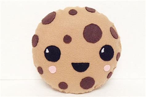 Chocolate Chip Cookie Cookie Pillow Felt Cookie By Thecrystaltree