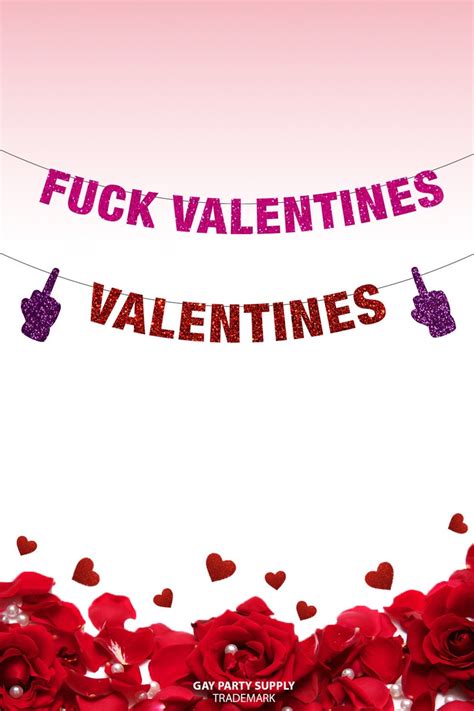 Fuck Valentine S Day Banner Fuck Valentine S Anti Etsy