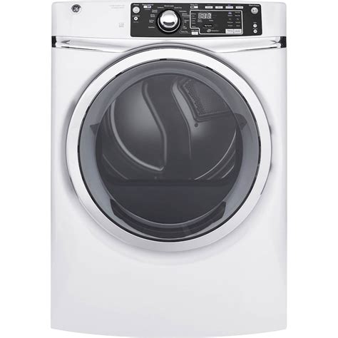 GE - 8.3 Cu. Ft. 13-Cycle Electric Dryer with Steam - White at Pacific Sales