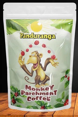 Monkey Parchment Coffee Panduranga Coffee Chikmagalur Arabica Beans