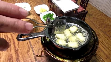 Miniature Cooking Mini Food Tofu With Black Beans Recipe Real