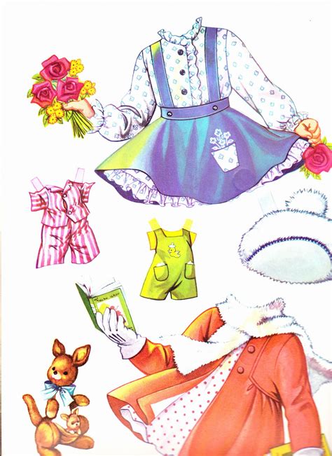 Clothes From Linda A Magnetic Doll Published By Sandles Paper Doll